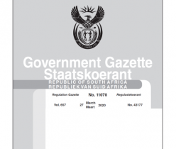 Government Gazette 27 March 2020 No.11070
